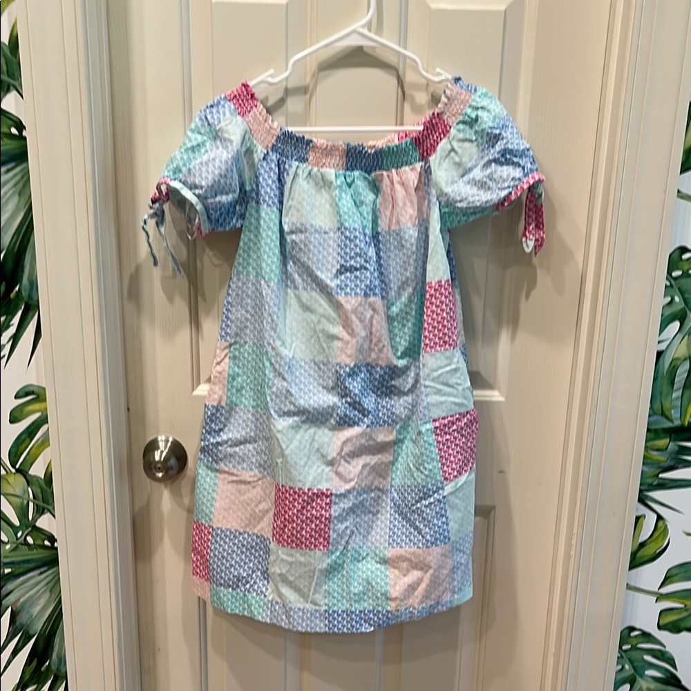 Vineyard Vines Blue and White Smocked Dress